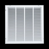 24"x24" Steel Return Air Filter Grille | Removable Door for 1" Filters | White HVAC Vent Cover | Out. Dim.: 26-5/8"W X 26-5/8"H