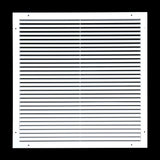 24"x24" Premium Aluminum Return Air Grille – Rust-Free HVAC Vent Cover for Wall & Ceiling | White | Out. Dim.: 25-13/16"W X 25-13/16"H