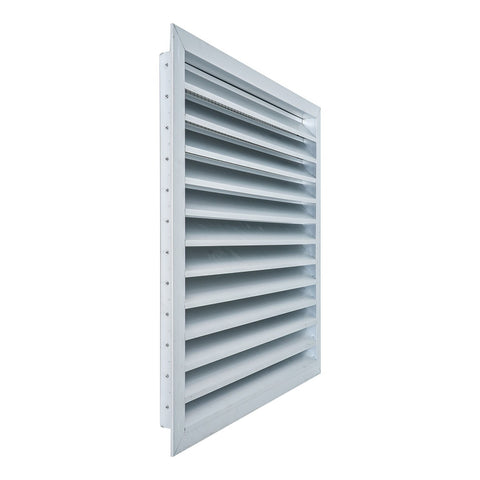 24"x24" Anodized Aluminum Exterior Wall Vent | Outer Dimension: 26"W X 26"H