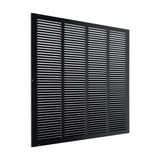 24"x24" Black Steel Return Air Grille, High-Airflow HVAC Cold Air Intake for Wall & Ceiling