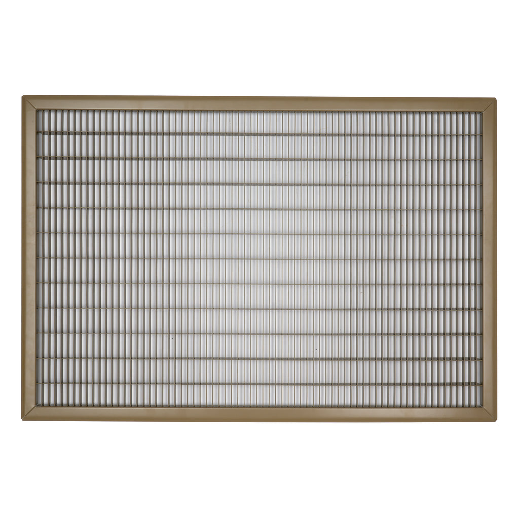 24"x36" Heavy Duty Return Air Floor Grille | Walkable Brown | Out. Dim.: 25-3/4"W X 37-3/4"H