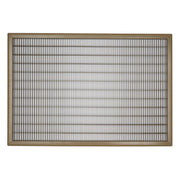 24 x 36-inch Brown Steel heavy duty return floor register, front view