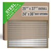 Handua HVAC Return Air Floor Grille | Vent Cover Grill for Floor - Brown | Heavy Duty Fixed Blades