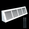Handua Steel Triangular Baseboard Return Air Grille | Efficient Air Flow | Air Register Vent Cover Grill | 3.75" Depth