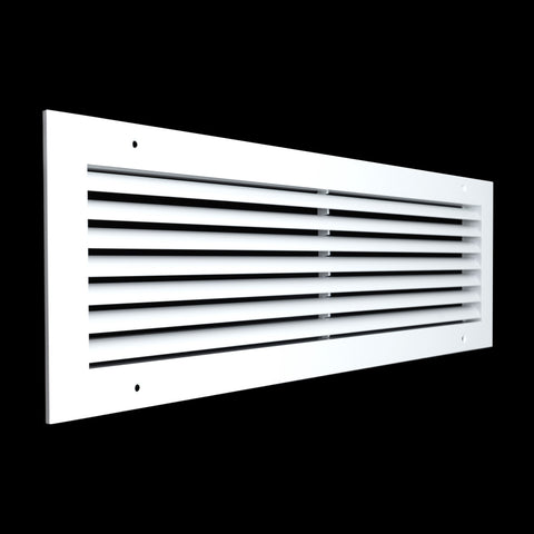 24"x6" Premium Aluminum Return Air Grille – Rust-Free HVAC Vent Cover for Wall & Ceiling | White | Out. Dim.: 25-13/16"W X 7-13/16"H