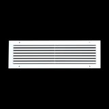 24"x6" Premium Aluminum Return Air Grille – Rust-Free HVAC Vent Cover for Wall & Ceiling | White | Out. Dim.: 25-13/16"W X 7-13/16"H