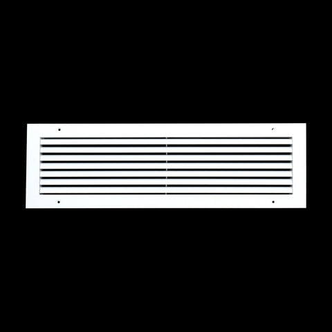 Fits 24x6 Duct Opening | Aluminum Return Air Grille by Handua | Vent Cover Grill for Sidewall and Ceiling | Rust Free | Durable Powder Coating | HVAC Cold Air Intake Grille | White