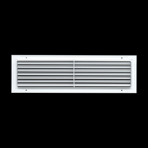 24"x6" Premium Aluminum Return Air Grille – Rust-Free HVAC Vent Cover for Wall & Ceiling | White | Out. Dim.: 25-13/16"W X 7-13/16"H