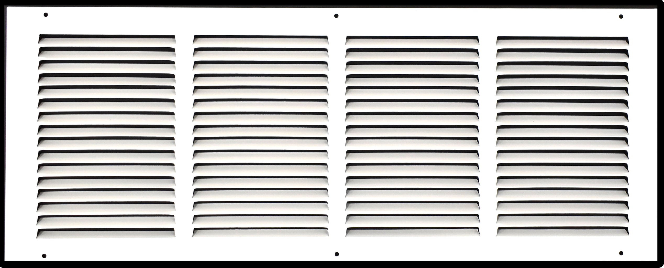 Steel Return Air Grille – HVAC Cold Air Intake Vent Cover, White | Out. Dim.: 25-3/4"W X 9-3/4"H