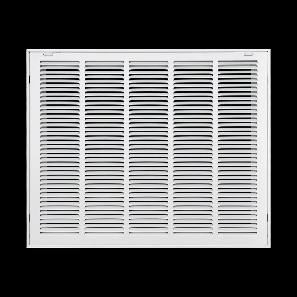 25"x20" Steel Return Air Filter Grille | Removable Door for 1" Filters | White HVAC Vent Cover | Out. Dim.: 27-5/8"W X 22-5/8"H