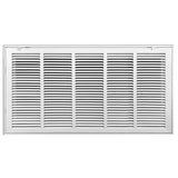 25"x20" Steel Return Air Filter Grille | Removable Door for 1" Filters | White HVAC Vent Cover | Out. Dim.: 27-5/8"W X 22-5/8"H