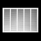 26"x18" Steel Return Air Grille – HVAC Cold Air Intake Vent Cover, White | Out. Dim.: 27-3/4"W X 19-3/4"H