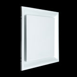 Fits 24"x24" White Steel T-Bar Drop Ceiling Diffuser, 2x2 Lay-In Flat Plate Plaque, 8" Round Neck