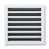 14"x 14" Aluminum Linear Slot Diffuser, Modern AC Vent Cover for Sidewall, Ceiling, Floor | Out. Dim.: 15-5/8"X 15-5/6"