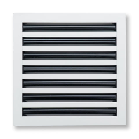 14"x 14" Aluminum Linear Slot Diffuser, Modern AC Vent Cover for Sidewall, Ceiling, Floor | Out. Dim.: 15-5/8"X 15-5/6"