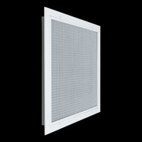 Fits 20x20 Duct Opening | Aluminum Eggcrate Return Air Filter Grille | Low Noise-High Air Flow, Rust Free Vent Cover for Sidewall&Ceiling | Rem. Door | White | Out. Dim: 22 1/4"W X 22 1/4"H