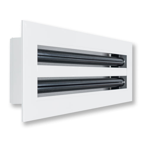 14"x 4" Aluminum Linear Slot Diffuser, Modern AC Vent Cover for Sidewall, Ceiling, Floor | Out. Dim.: 15-5/8"X 5-5/6"