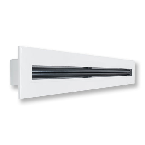 24"x 2" Aluminum Linear Slot Diffuser, Modern AC Vent Cover for Sidewall, Ceiling, Floor | Out. Dim.: 25-5/8"X 3-5/6"