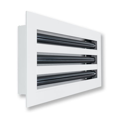 14"x 6" Aluminum Linear Slot Diffuser, Modern AC Vent Cover for Sidewall, Ceiling, Floor | Out. Dim.: 15-5/8"X 7-5/6"