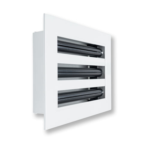 8"x 6" Aluminum Linear Slot Diffuser, Modern AC Vent Cover for Sidewall, Ceiling, Floor | Out. Dim.: 9-5/8"X 7-5/6"