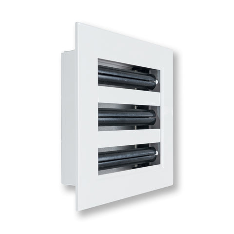 6"x 6" Aluminum Linear Slot Diffuser, Modern AC Vent Cover for Sidewall, Ceiling, Floor | Out. Dim.: 7-5/8"X 7-5/6"