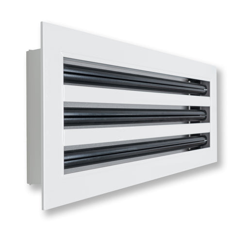 18"x 6" Aluminum Linear Slot Diffuser, Modern AC Vent Cover for Sidewall, Ceiling, Floor | Out. Dim.: 19-5/8"X 7-5/6"