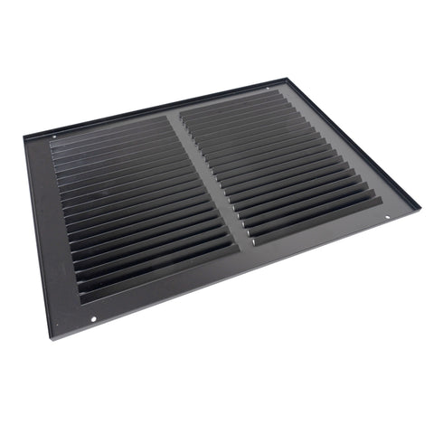 30"x10" Steel Return Air Grille – HVAC Cold Air Intake Vent Cover, Black | Out. Dim.: 31-3/4"W X 11-3/4"H