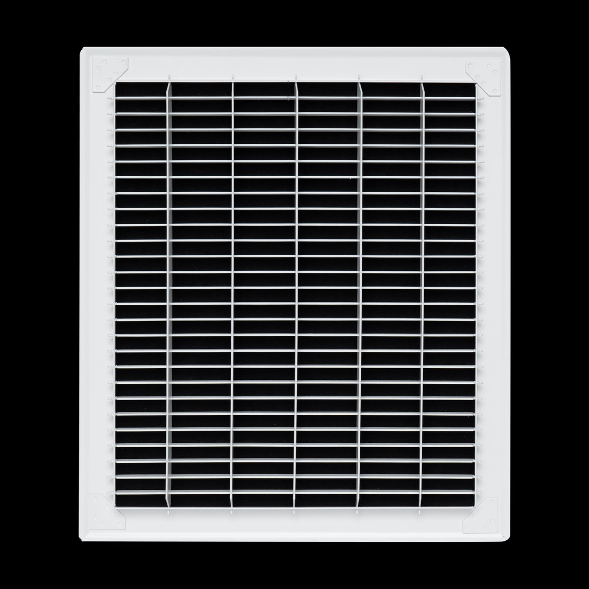 12"x14" Heavy Duty Return Air Floor Grille | Walkable White | Out. Dim.: 13-3/4"W X 15-3/4"H