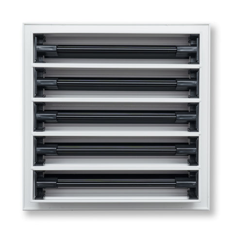 10"x 10" Aluminum Linear Slot Diffuser, Modern AC Vent Cover for Sidewall, Ceiling, Floor | Out. Dim.: 11-5/8"X 11-5/6"