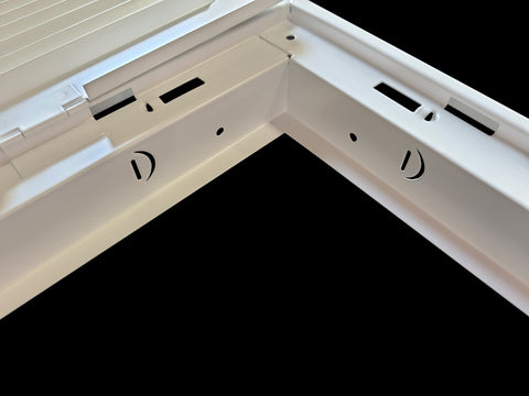 30" X 20" Duct Opening | Steel Return Air Filter Grille [Fixed Hinged] for Sidewall and Ceiling | Outer Dimensions: 32 5/8"W X 22 5/8"H