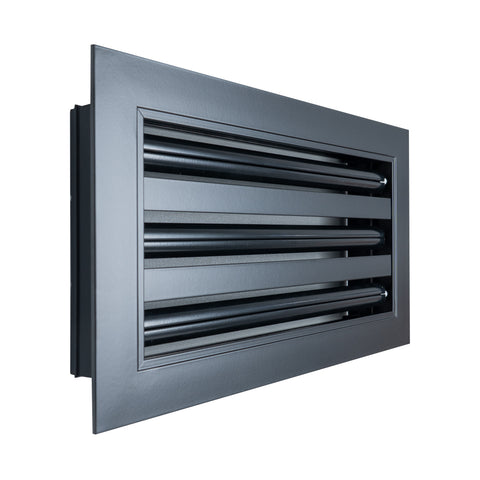 12"x 6" Aluminum Linear Slot Diffuser, Modern AC Vent Cover for Sidewall, Ceiling, Floor | Out. Dim.: 13-5/8"X 7-5/6"