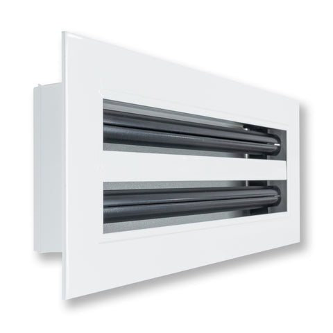12"x 4" Aluminum Linear Slot Diffuser, Modern AC Vent Cover for Sidewall, Ceiling, Floor | Out. Dim.: 13-5/8"X 5-5/6"