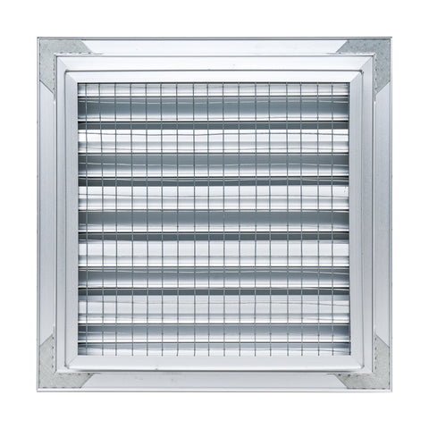 10"W x 10"H [Wall Opening] Anodized Aluminum Exterior Wall vent Gable shed for Crawlspace, Outdoor, Doors, Attic | Weatherproof, Rain&Rust Proof, Overall: 12W X 12"H