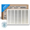 Handua Steel Return Air Grille | Vent Cover Grill for Sidewall and Ceiling, White