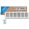Handua Steel Return Air Grille | Vent Cover Grill for Sidewall and Ceiling, White