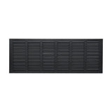 30"x10" Steel Return Air Grille – HVAC Cold Air Intake Vent Cover, Black | Out. Dim.: 31-3/4"W X 11-3/4"H