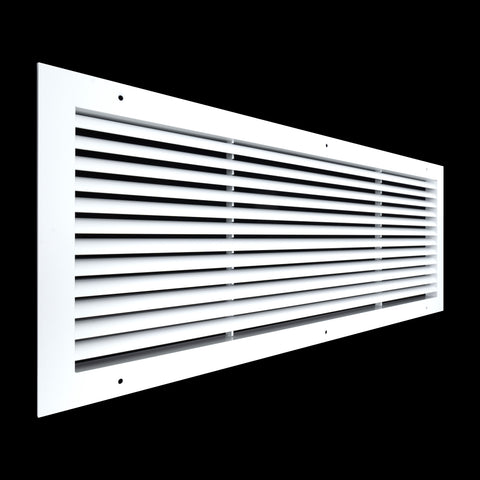 30"x10" Premium Aluminum Return Air Grille – Rust-Free HVAC Vent Cover for Wall & Ceiling | White | Out. Dim.: 31-13/16"W X 11-13/16"H
