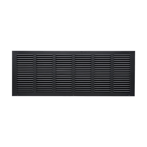 30"x10" Steel Return Air Grille – HVAC Cold Air Intake Vent Cover, Black | Out. Dim.: 31-3/4"W X 11-3/4"H