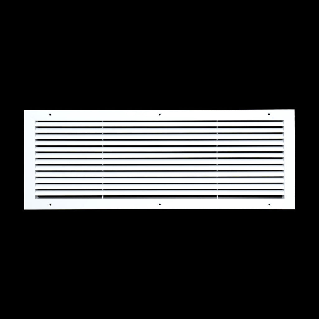 30"x10" Premium Aluminum Return Air Grille – Rust-Free HVAC Vent Cover for Wall & Ceiling | White | Out. Dim.: 31-13/16"W X 11-13/16"H