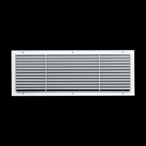 30"x10" Premium Aluminum Return Air Grille – Rust-Free HVAC Vent Cover for Wall & Ceiling | White | Out. Dim.: 31-13/16"W X 11-13/16"H