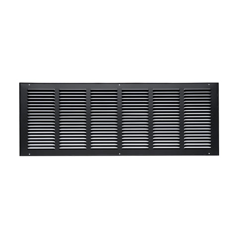 30"x10" Steel Return Air Grille – HVAC Cold Air Intake Vent Cover, Black | Out. Dim.: 31-3/4"W X 11-3/4"H