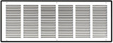 Steel Return Air Grille – HVAC Cold Air Intake Vent Cover, White | Out. Dim.: 31-3/4"W X 11-3/4"H