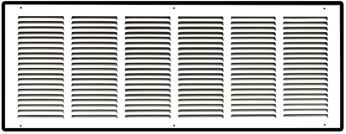 30" X 10" Duct Opening | Steel Return Air Grille for Sidewall and Ceiling | Outer Dimensions: 31.75"W X 11.75"H