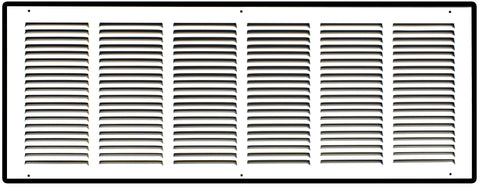 30" X 10" Duct Opening | Steel Return Air Grille for Sidewall and Ceiling | Outer Dimensions: 31.75"W X 11.75"H