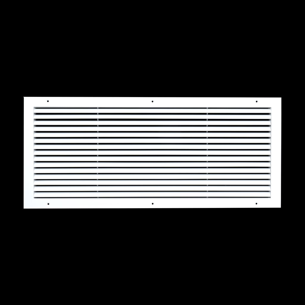 30"x12" Premium Aluminum Return Air Grille – Rust-Free HVAC Vent Cover for Wall & Ceiling | White | Out. Dim.: 31-13/16"W X 13-13/16"H