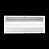 30"x12" Premium Aluminum Return Air Grille – Rust-Free HVAC Vent Cover for Wall & Ceiling | White | Out. Dim.: 31-13/16"W X 13-13/16"H