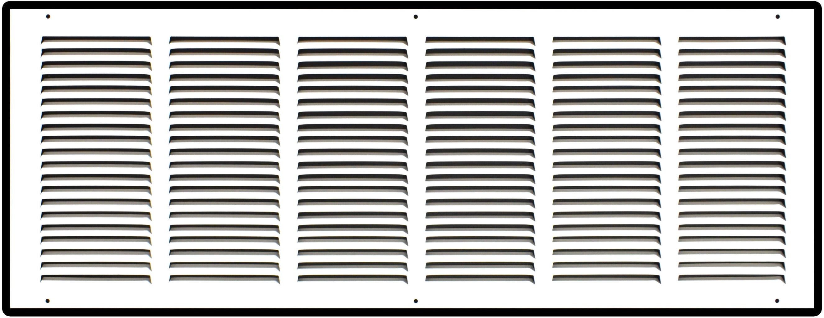 Steel Return Air Grille – HVAC Cold Air Intake Vent Cover, White | Out. Dim.: 31-3/4"W X 13-3/4"H