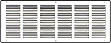 Steel Return Air Grille – HVAC Cold Air Intake Vent Cover, White | Out. Dim.: 31-3/4"W X 13-3/4"H