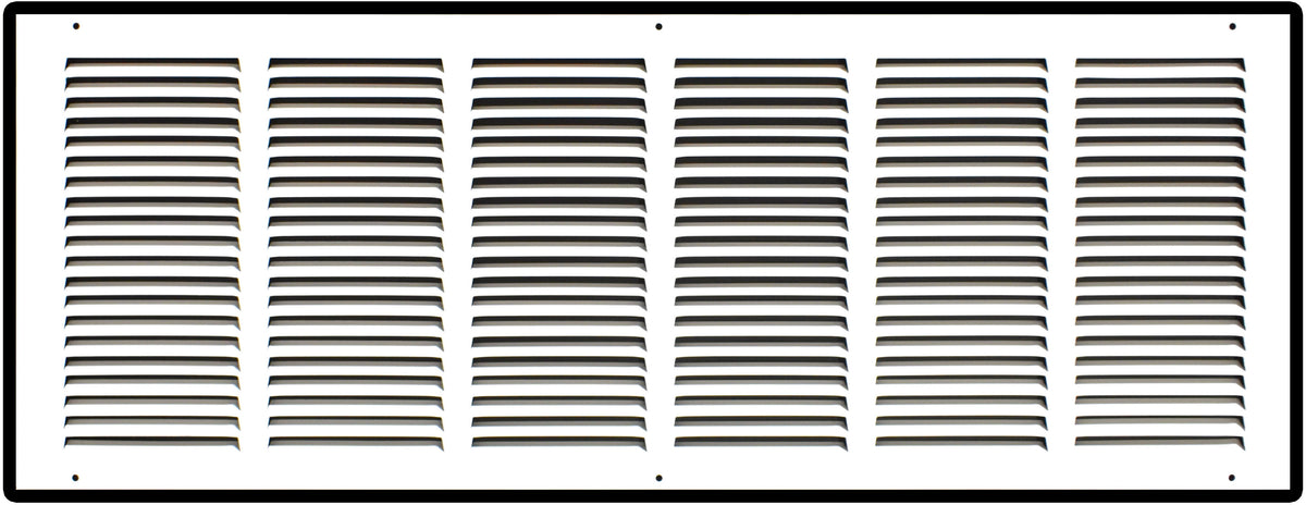 30" X 12" Duct Opening | Steel Return Air Grille for Sidewall and Ceiling | Outer Dimensions: 31.75"W X 13.75"H
