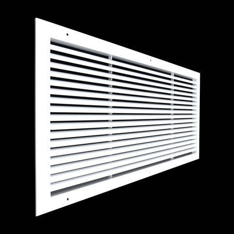 30"x14" Premium Aluminum Return Air Grille – Rust-Free HVAC Vent Cover for Wall & Ceiling | White | Out. Dim.: 31-13/16"W X 15-13/16"H